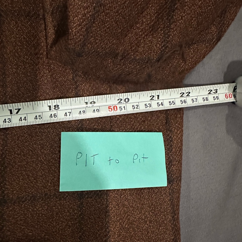 Made in Italy Saks Fifth Avenue Brown Plaid Blazer - Picture 9 of 16